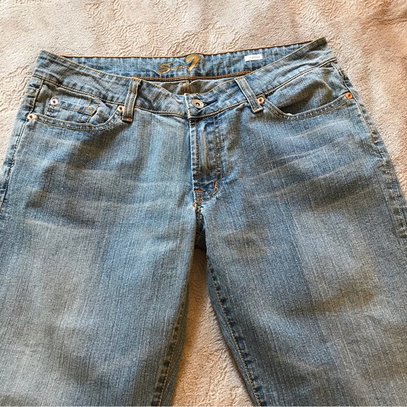NWOT Seven 7 bootcut stretch light blue jeans Size 32 x 28 - Picture 3 of 10